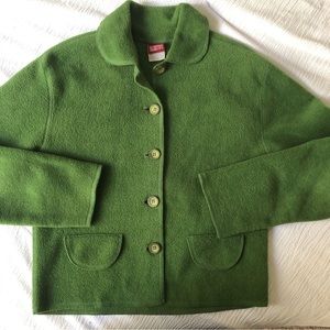 Vintage Button Up Green Cardigan